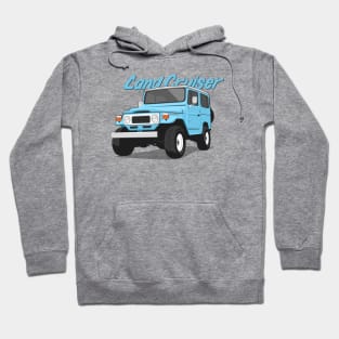 Land cruiser fj40 hardtop off road blue light Hoodie